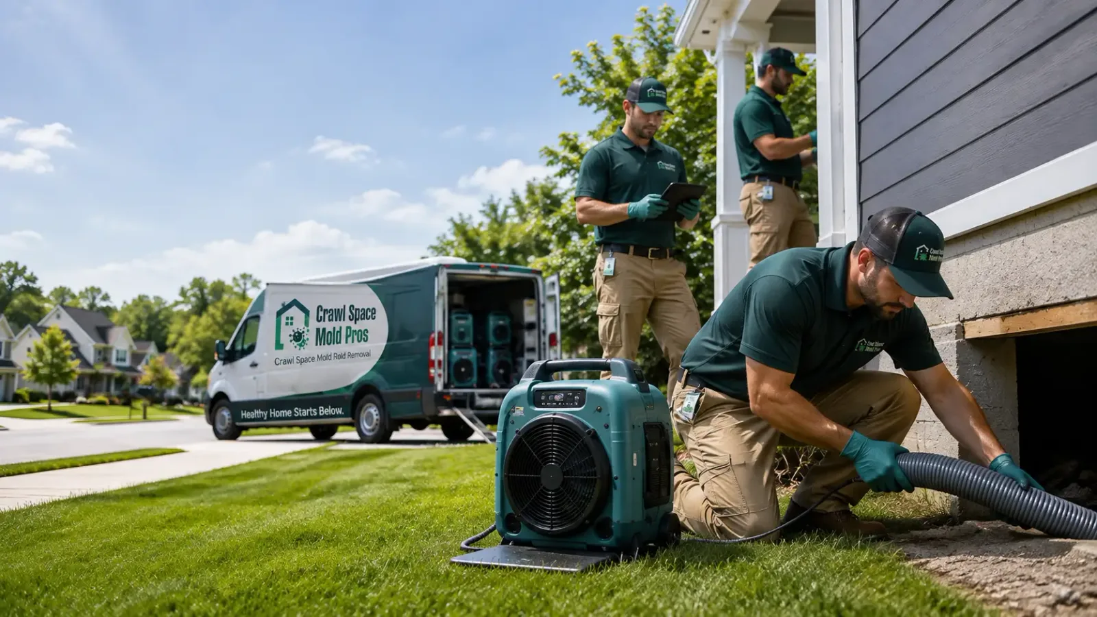 Crawl Space Mold Removal in Kenyon, RI